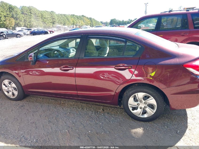 2015 Honda Civic Lx VIN: 19XFB2F58FE050065 Lot: 43397739