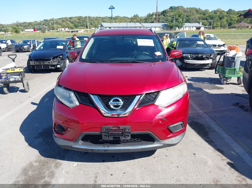 2016 NISSAN ROGUE SV KNMAT2MV5GP639196