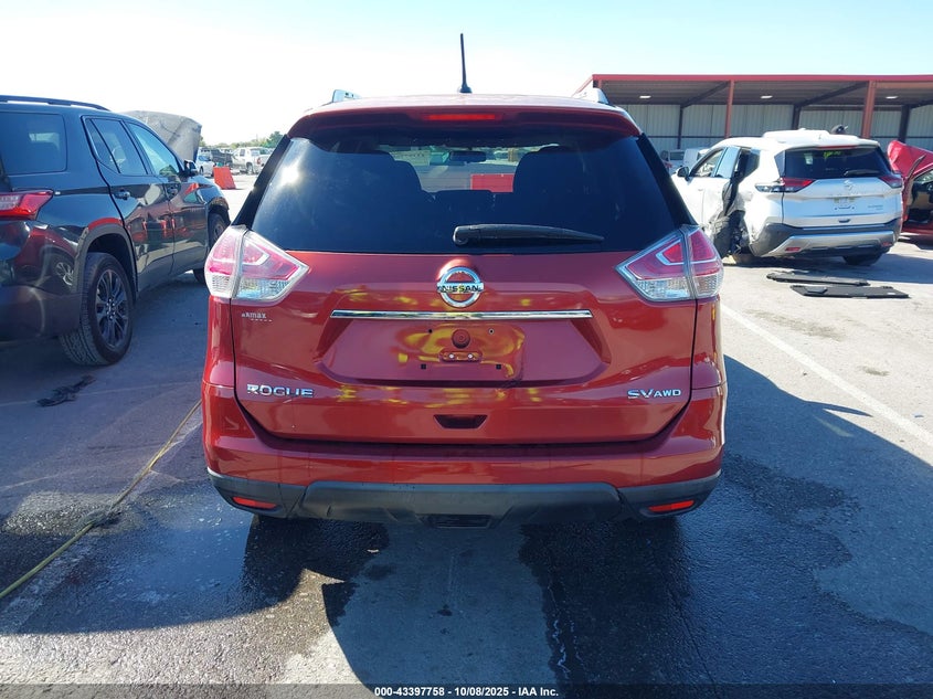 2016 NISSAN ROGUE SV KNMAT2MV5GP639196