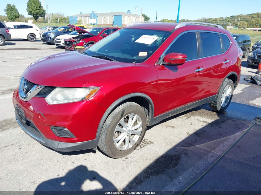 2016 NISSAN ROGUE SV KNMAT2MV5GP639196