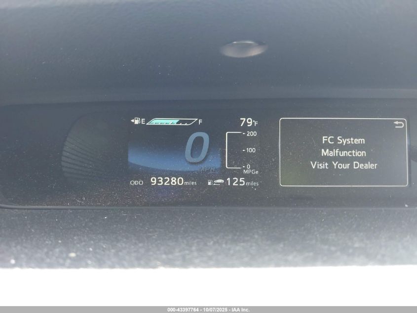 2017 Toyota Mirai VIN: JTDBVRBD1HA001565 Lot: 43397764