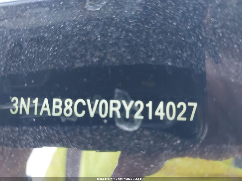 2024 Nissan Sentra Sv Xtronic Cvt VIN: 3N1AB8CV0RY214027 Lot: 43397773
