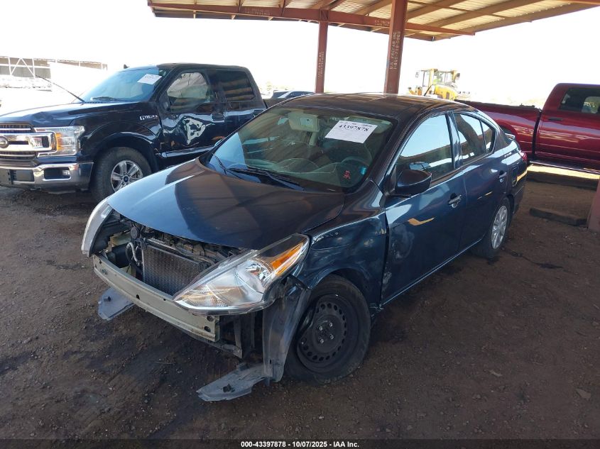 2016 Nissan Versa 1.6 S+ VIN: 3N1CN7AP7GL834687 Lot: 43397878