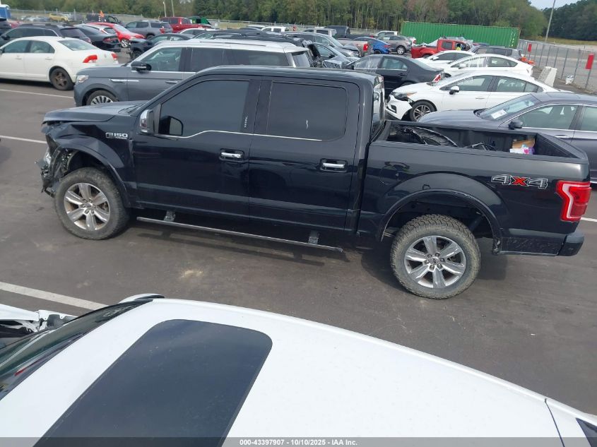 2017 Ford F150 Supercrew VIN: 1FTEW1EF0HFA55466 Lot: 43397907