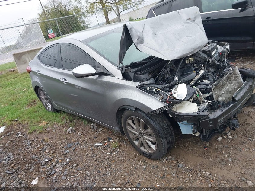 2014 Hyundai Elantra Se (Ulsan Plant) grey sedan gasoline KMHDH4AE3EU094351 photo #1