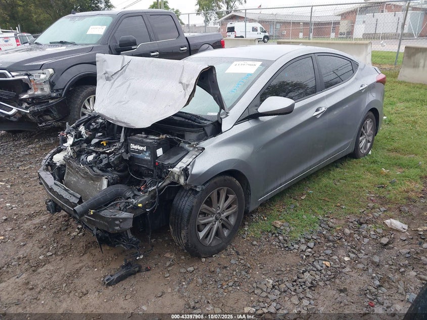 2014 Hyundai Elantra Se (Ulsan Plant) grey sedan gasoline KMHDH4AE3EU094351 photo #3