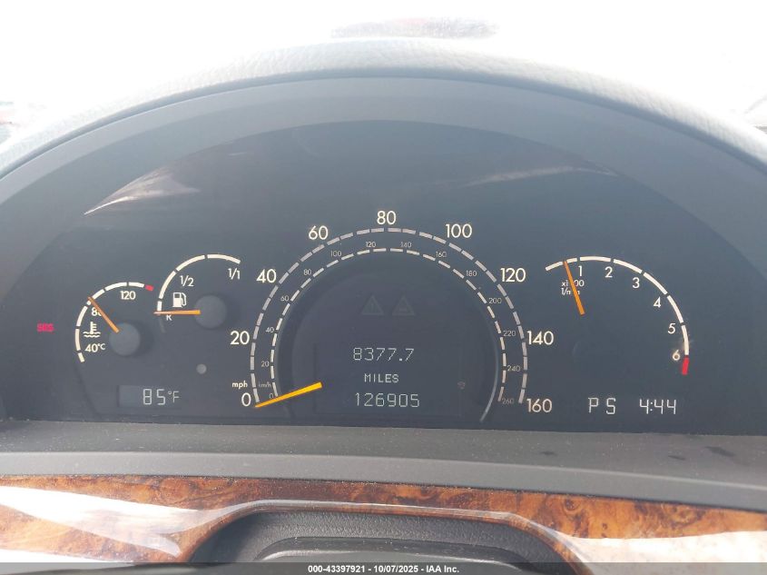 2005 Mercedes-Benz S 500 VIN: WDBNG75J25A436618 Lot: 43397921