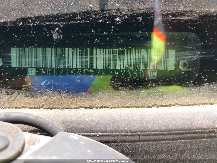 2007 Chevrolet Malibu Lt VIN: 1G1ZT58F97F298360 Lot: 43397938