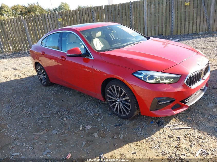 2021 BMW 228I Gran Coupe xDrive VIN: WBA73AK02M7G61423 Lot: 43397961
