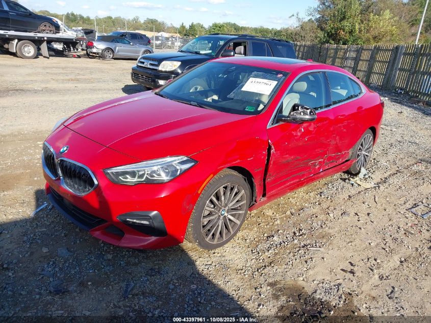 2021 BMW 228I Gran Coupe xDrive VIN: WBA73AK02M7G61423 Lot: 43397961