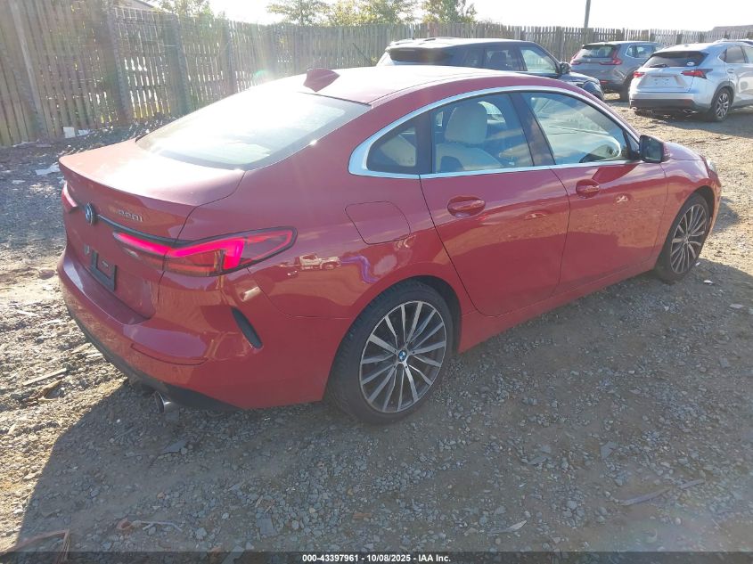 2021 BMW 228I Gran Coupe xDrive VIN: WBA73AK02M7G61423 Lot: 43397961