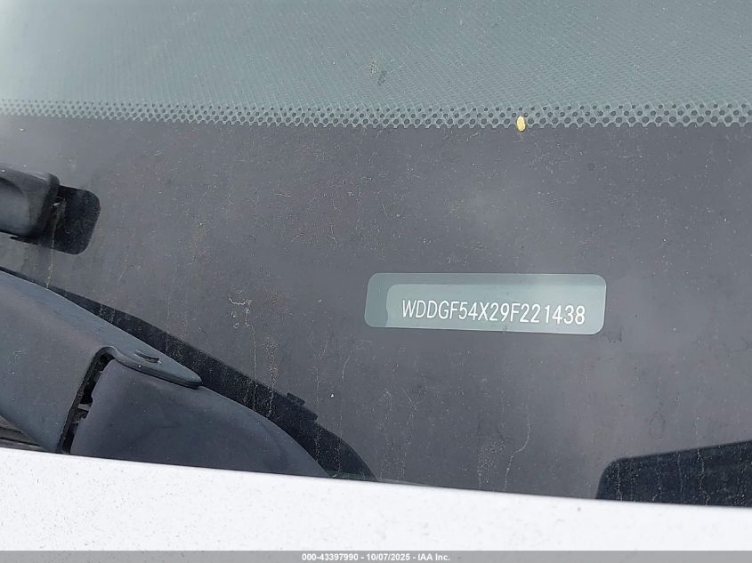 2009 Mercedes-Benz C 300 Luxury/Sport VIN: WDDGF54X29F221438 Lot: 43397990
