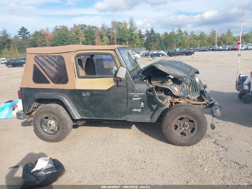 1997 Jeep Wrangler Sport VIN: 1J4FY19SXVP449790 Lot: 43398027