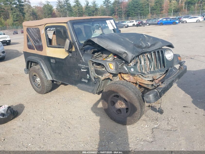 1997 Jeep Wrangler Sport VIN: 1J4FY19SXVP449790 Lot: 43398027