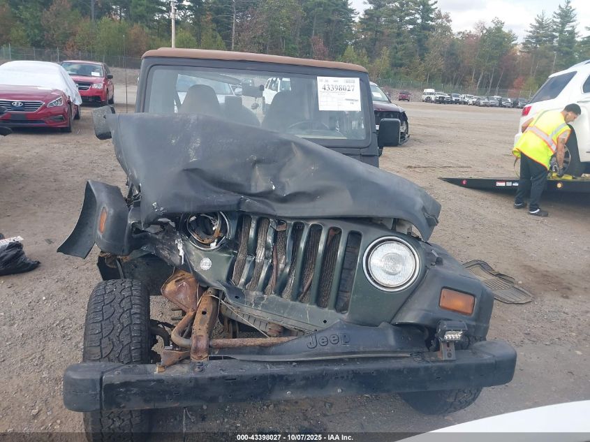 1997 Jeep Wrangler Sport VIN: 1J4FY19SXVP449790 Lot: 43398027