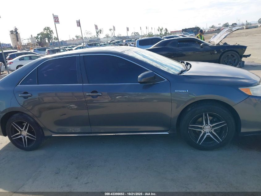 2012 Toyota Camry Hybrid Xle VIN: 4T1BD1FK4CU017565 Lot: 43398053