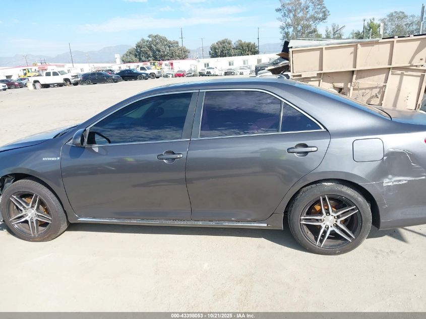 2012 Toyota Camry Hybrid Xle VIN: 4T1BD1FK4CU017565 Lot: 43398053