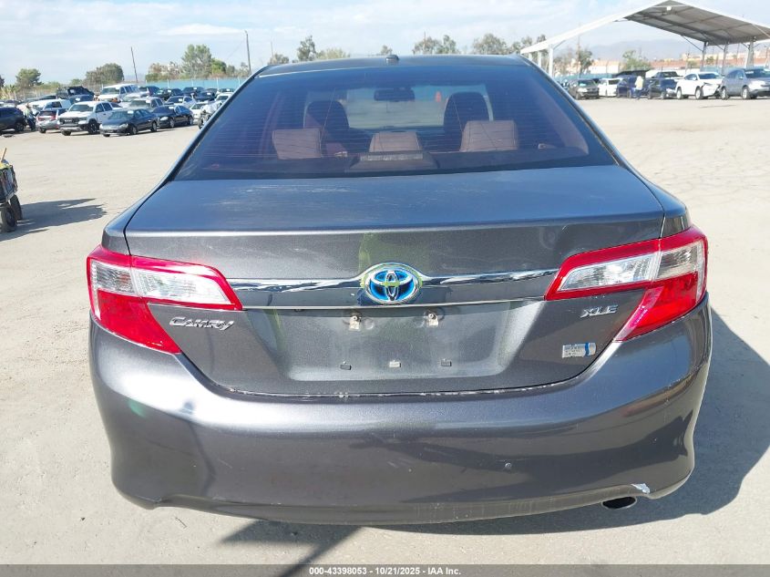 2012 Toyota Camry Hybrid Xle VIN: 4T1BD1FK4CU017565 Lot: 43398053