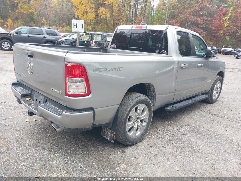 Vin: 1c6srfbt5nn181140, lot: 43892819, ram 1500 big horn  4x4 6'4 box 20224