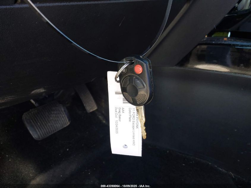 2011 Ford Escape Limited VIN: 1FMCU0E76BKA52453 Lot: 43398064