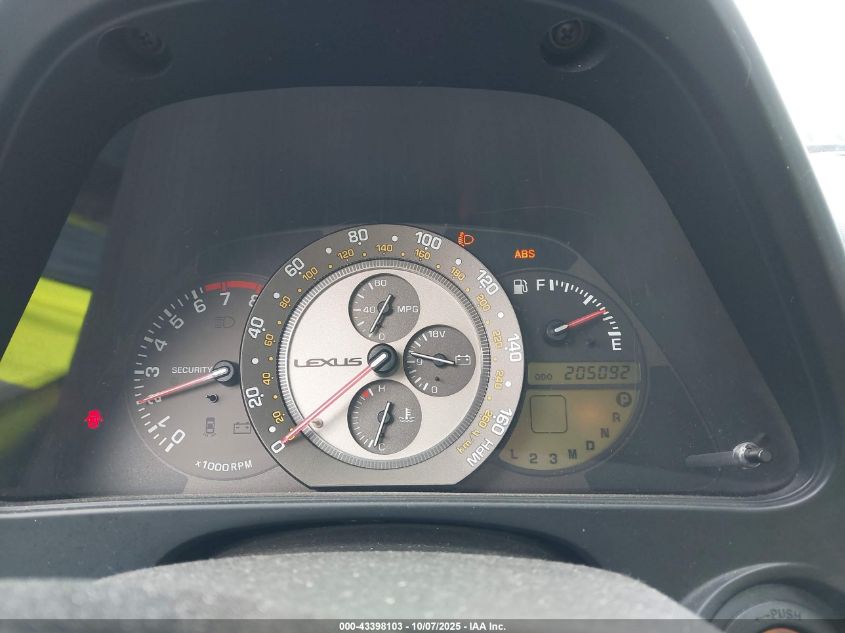 2002 Lexus Is 300 Sport Cross VIN: JTHED192520061849 Lot: 43398103