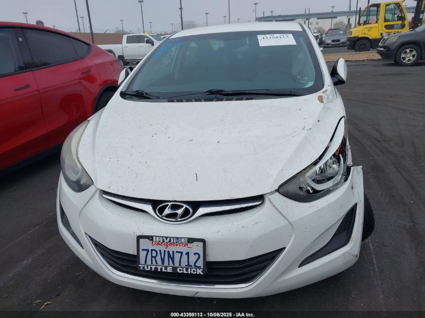 2014 Hyundai Elantra Se VIN: 5NPDH4AE5EH526629 Lot: 43398113