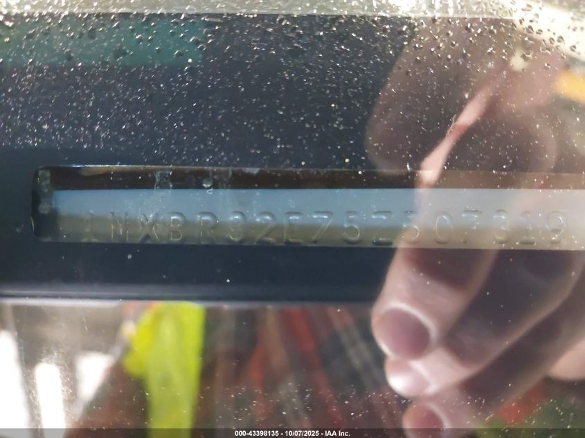 2005 Toyota Corolla Ce VIN: 1NXBR32E75Z507319 Lot: 43398135