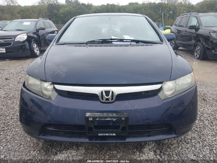 2008 Honda Civic Lx VIN: 1HGFA165X8L036192 Lot: 43398152
