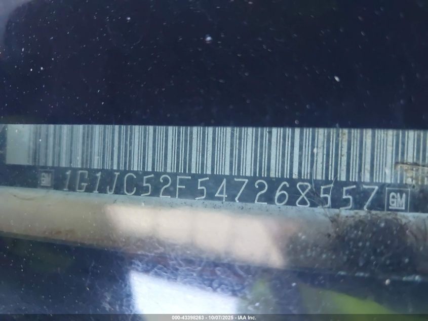 2004 Chevrolet Cavalier VIN: 1G1JC52F547268557 Lot: 43398263