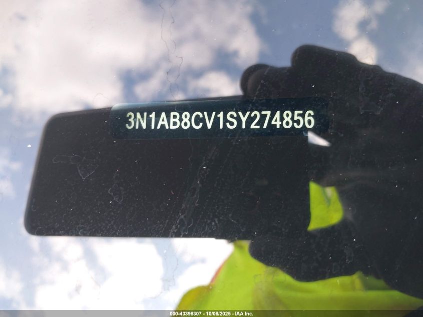 2025 Nissan Sentra Sv VIN: 3N1AB8CV1SY274856 Lot: 43398307