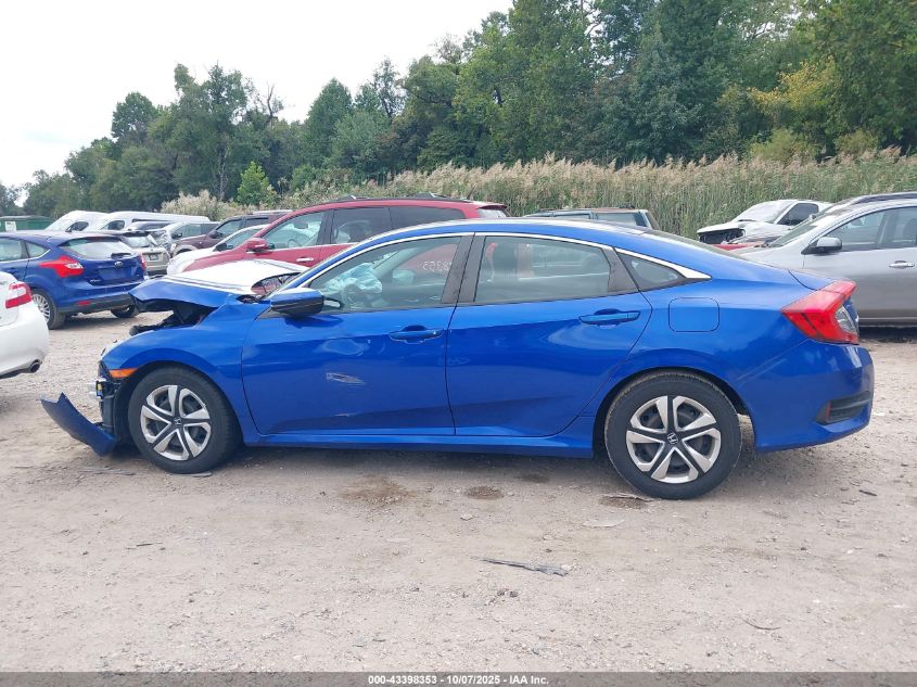 2016 Honda Civic Lx VIN: 19XFC2F51GE025653 Lot: 43398353