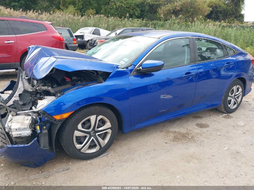 2016 Honda Civic Lx VIN: 19XFC2F51GE025653 Lot: 43398353