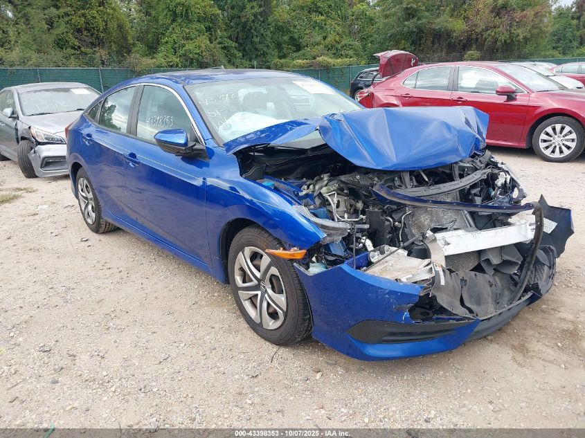 2016 Honda Civic Lx VIN: 19XFC2F51GE025653 Lot: 43398353