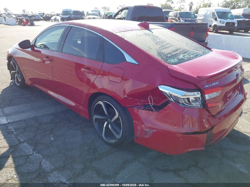 2020 Honda Accord Sport VIN: 01HGCV1F37LA08702 Lot: 43398399