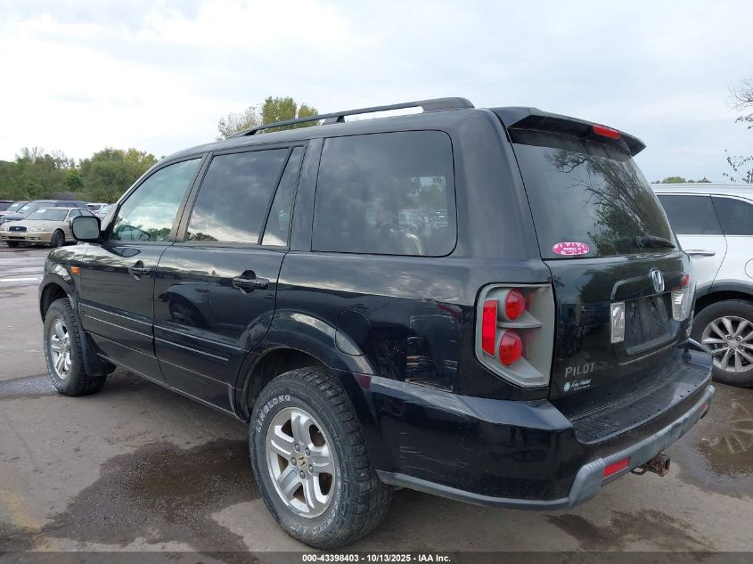 2008 Honda Pilot Vp VIN: 5FNYF18258B041976 Lot: 43398403
