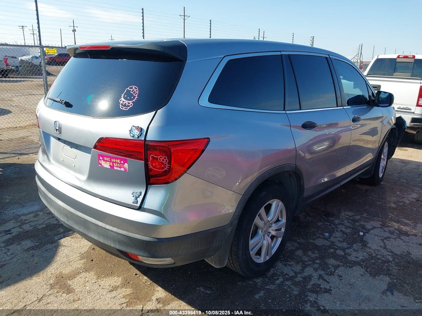 2018 HONDA PILOT LX 5FNYF5H12JB030518