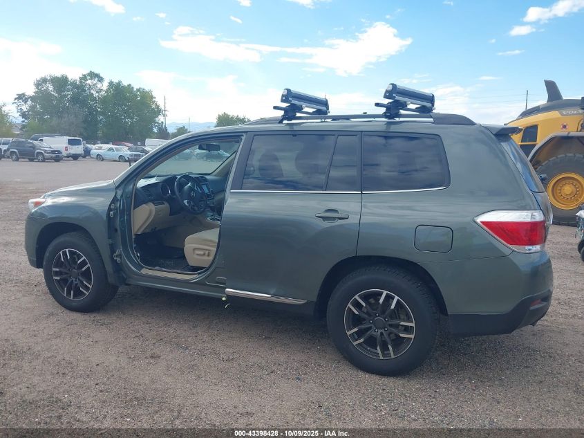 2013 Toyota Highlander Base Plus V6 VIN: 5TDBK3EH1DS266651 Lot: 43398428