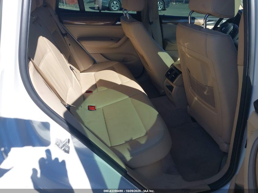 2013 BMW X3 xDrive28I VIN: 5UXWX9C59D0A29182 Lot: 43398498