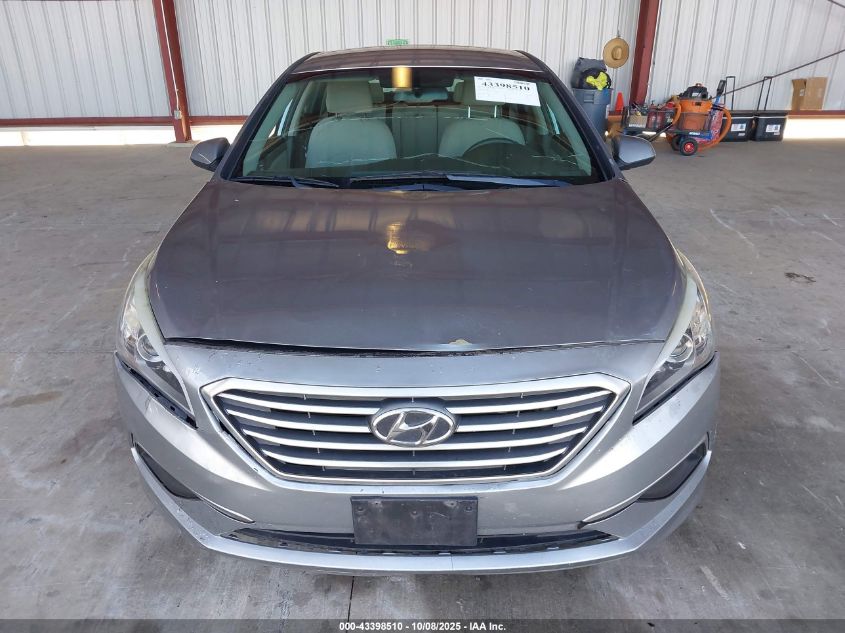 2017 Hyundai Sonata Se VIN: 5NPE24AF2HH562927 Lot: 43398510