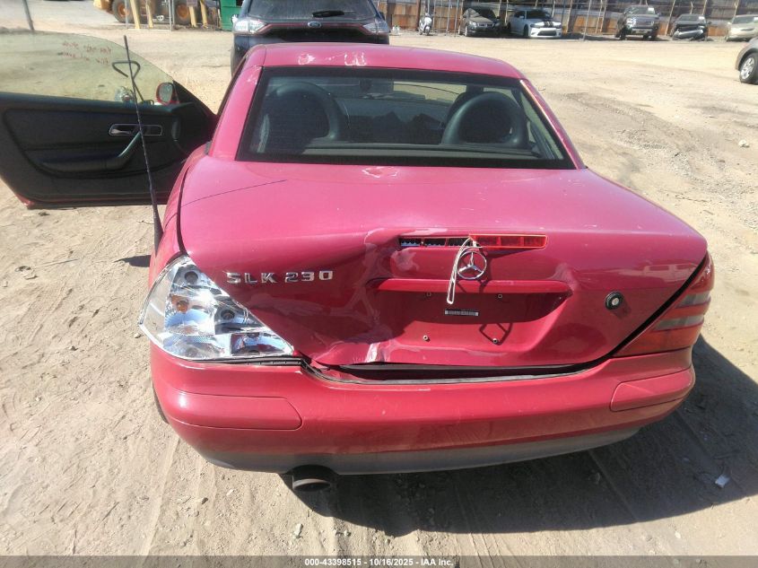 1998 Mercedes-Benz Slk 230 VIN: WDBKK47F1WF078666 Lot: 43398515