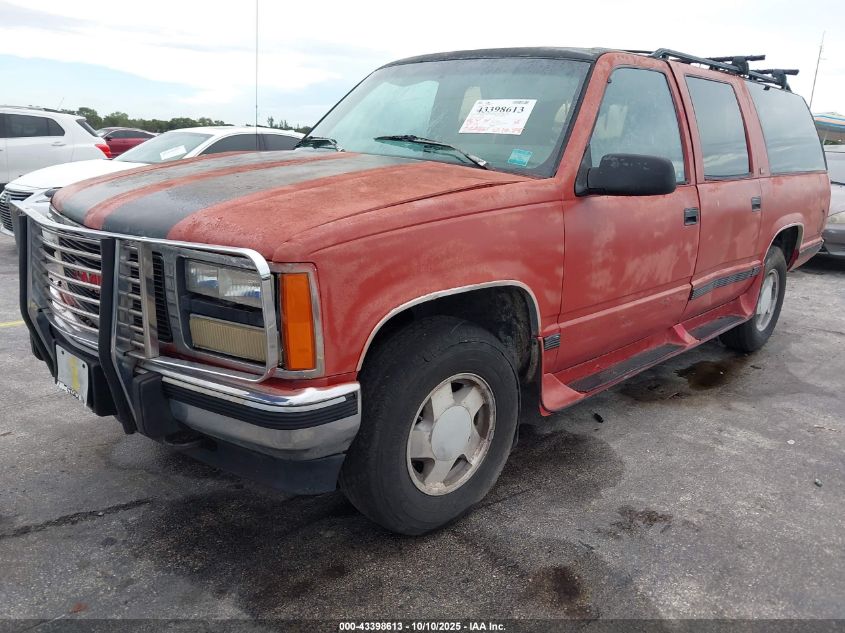 1993 GMC Suburban K1500 VIN: 1GKFK16K9PJ700854 Lot: 43398613