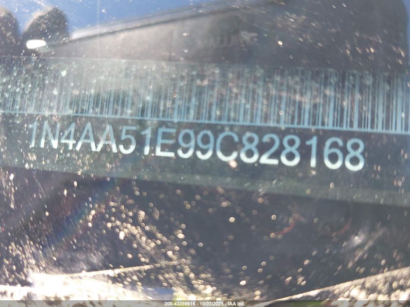 2009 Nissan Maxima 3.5 S VIN: 1N4AA51E99C828168 Lot: 43398616