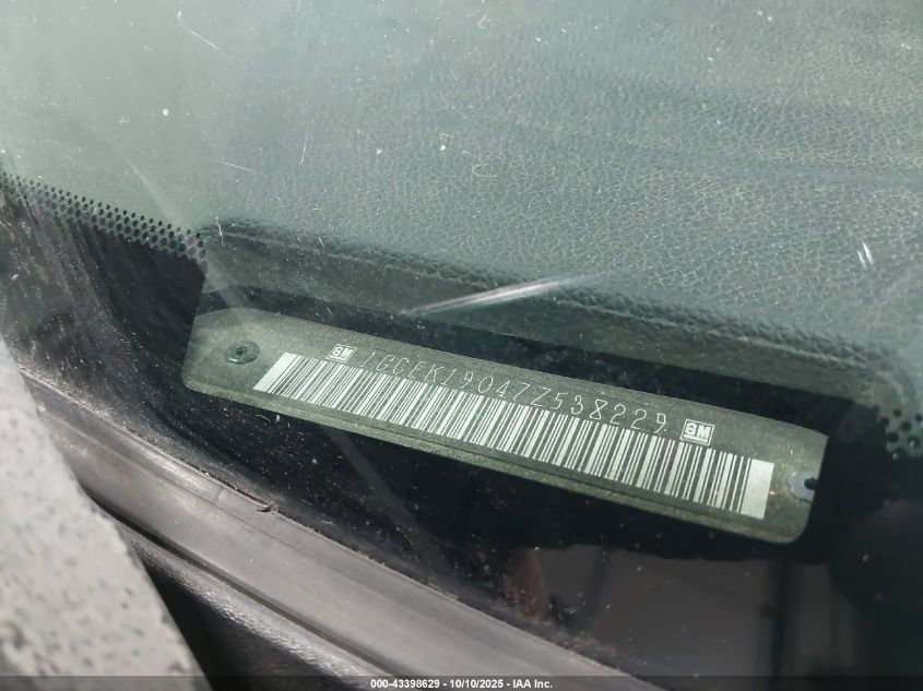 2007 Chevrolet Silverado 1500 Lt1 VIN: 1GCEK19047Z538229 Lot: 43398629