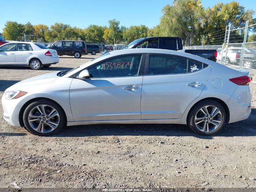 2017 Hyundai Elantra Limited VIN: KMHD84LF9HU065947 Lot: 43398774