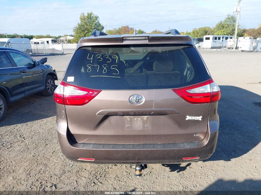 2018 Toyota Sienna Le 8 Passenger VIN: 5TDKZ3DC7JS902308 Lot: 43398785