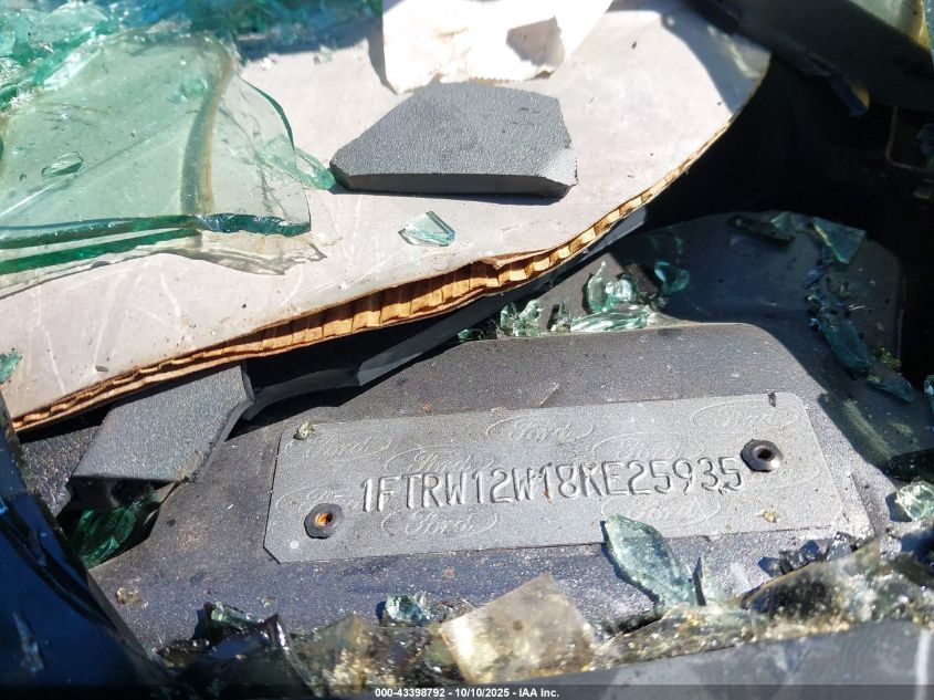 2008 Ford F-150 60Th Anniversary/Fx2/Xl/Xlt VIN: 1FTRW12W18KE25935 Lot: 43398792