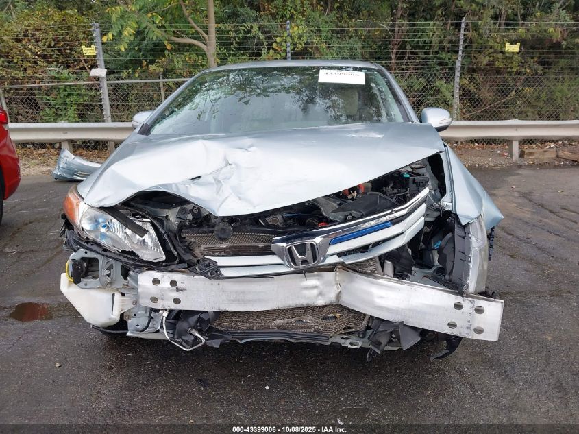 2012 Honda Civic Hybrid VIN: JHMFB4F35CS001309 Lot: 43399006