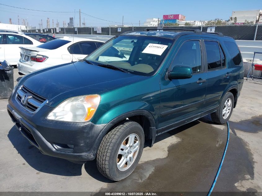 2002 Honda Cr-V Ex VIN: JHLRD78802C051873 Lot: 43399012