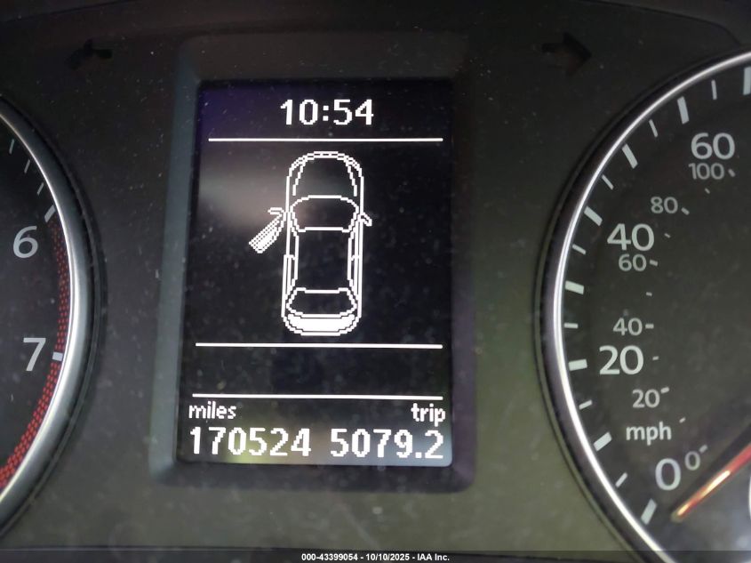 2012 Volkswagen Passat 2.5L Se VIN: 1VWBH7A3XCC032621 Lot: 43399054