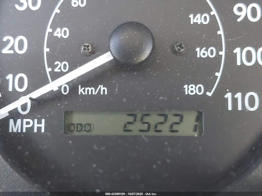 2001 Toyota Corolla Le VIN: 1NXBR12E61Z533473 Lot: 43399109